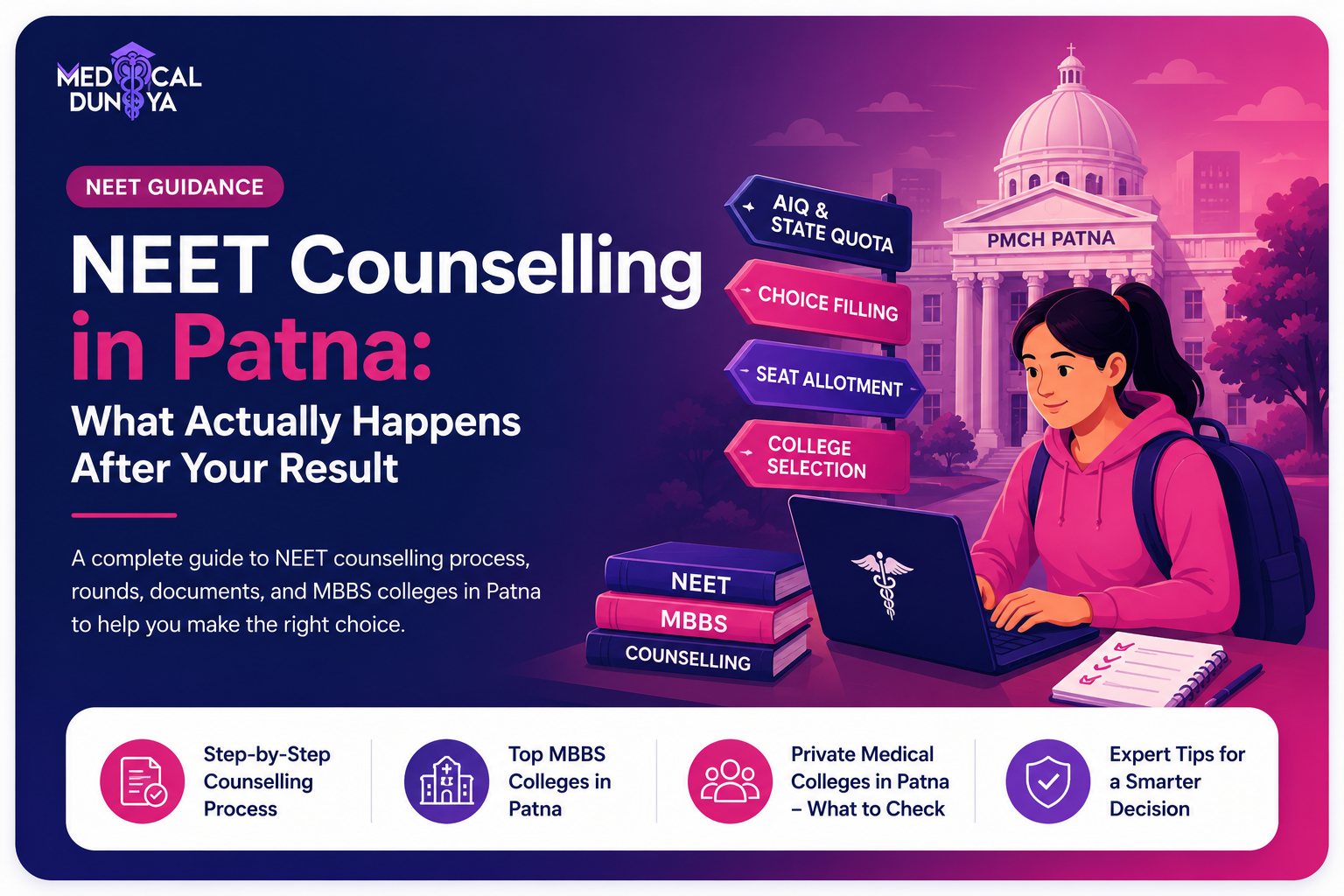 NEET Counselling in Patna: What Actually Happens After Your Result